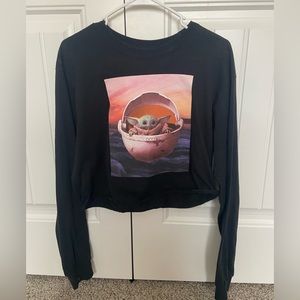 Baby yoda graphic long sleeve